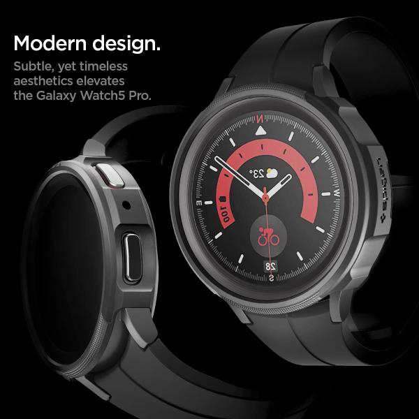 国内版】Galaxy Watch5 Pro (45mm)＋Spigen ケース - 腕時計(デジタル)
