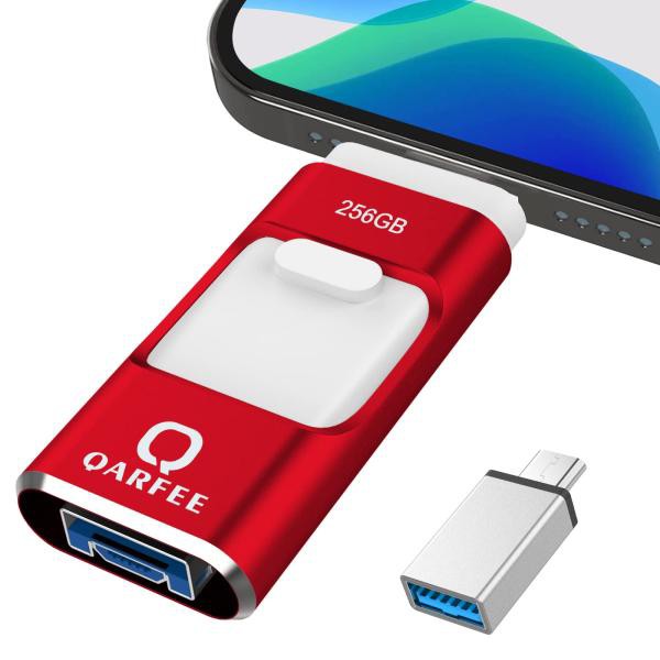 ４in1 USBメモリ 256GB USB3.0 高速 スライド式 iPhone/iPad/PC