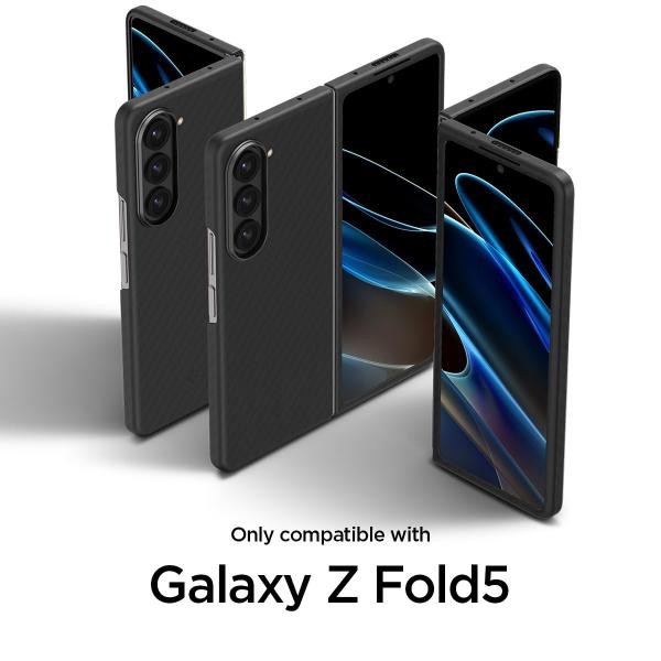 Spigen Galaxy Z Fold5 ケース アラミドカーボン 超軽量 超薄型 黄ばみ