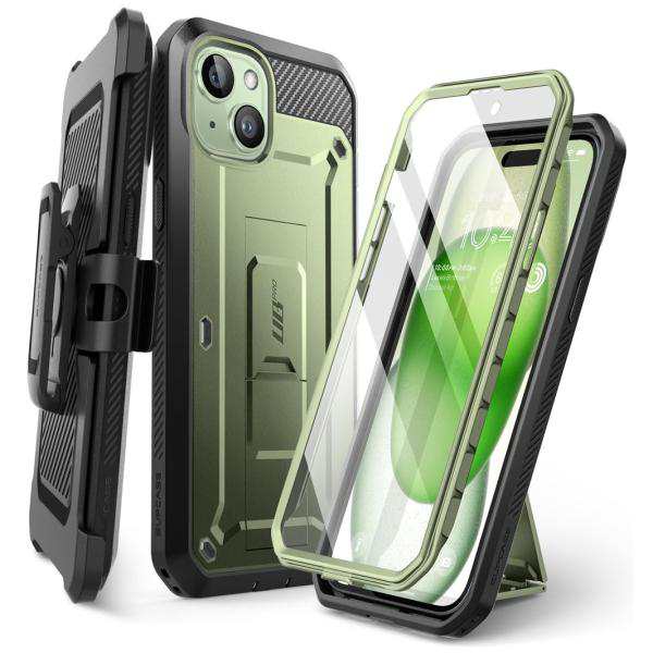 SUPCASE iPhone15 ケース 全面保護 耐衝撃 ケースと液晶保護