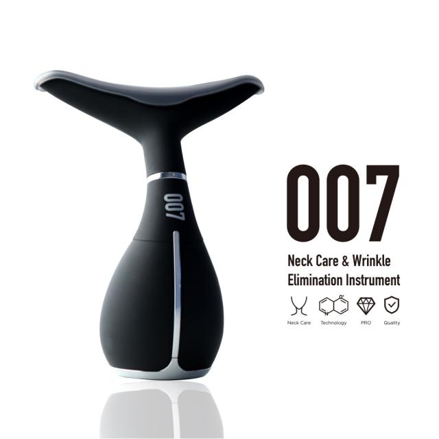 大人気商品!【美顔器部門1位】正規品《 超！美顔器007 》リフトアップ 表情筋 フェイスライン 冷温感振動機能付 毛穴 LED 音波振動 かっさ ほうれい線 弾力 たるみ  首ケア デコルテ 高機能【B倉庫】