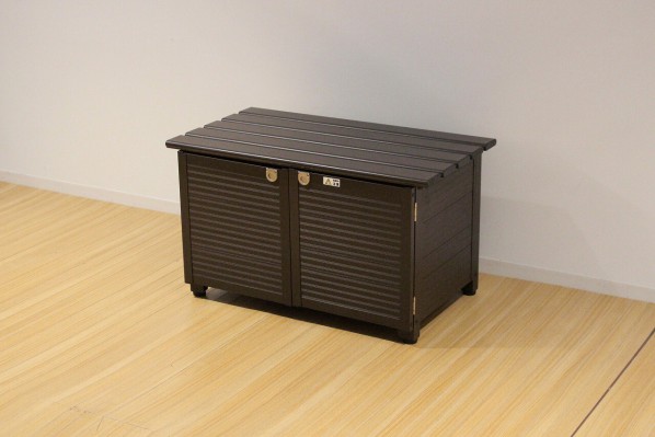 アルミ製ベンチストッカー 80cm 屋外収納庫小型物置