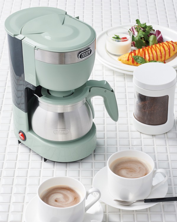 特典付き【 Toffy 5カップアロマコーヒーメーカー 】toffy トフィー コーヒーメーカー 5杯 メッシュフィルター 保温プレート 自動電源オフ ステンレスサーバー アイスコーヒー 蒸らし機能 家電 キッチン オフィス ラドンナ LADONNA ギフト プレゼント K-CM8 NIS