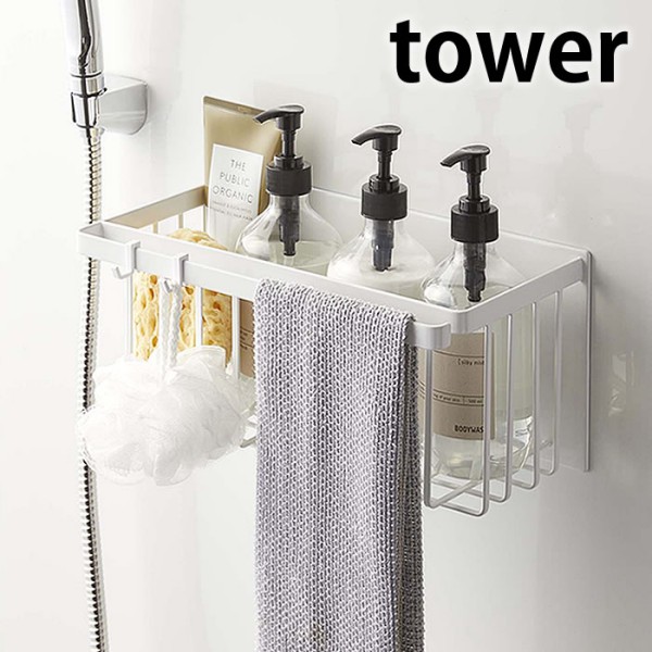 tower《 マグネットバスルームバスケット タワー 》マグネット収納