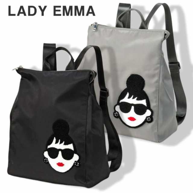 【NEW】LADYEMMA　バックパック　LADY EMMA   ロゴバッグ リュックサック  レディース マザーズバッグ ショルダーバッグ カジュアル レディーエマ バッグ  BAG マザーバッグ ママバッグの通販は