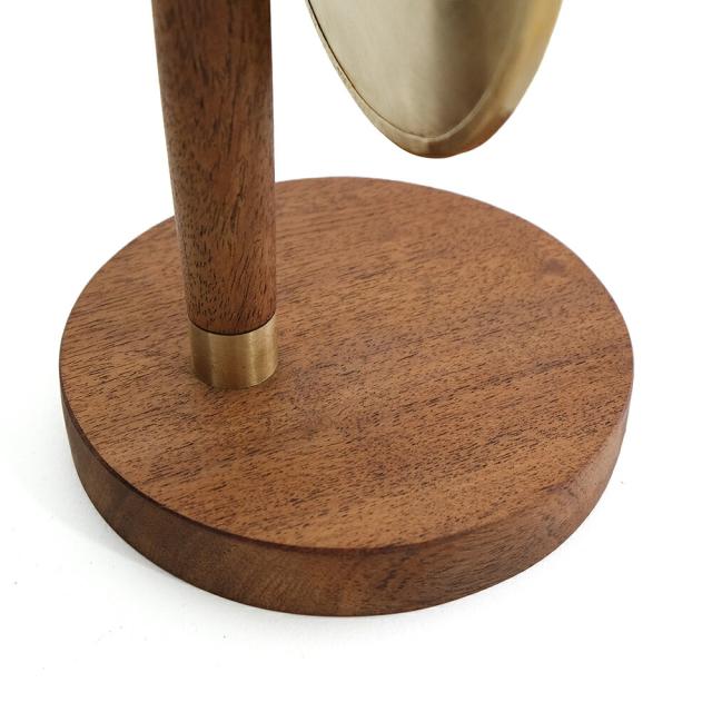 オーバルスタンドミラー｜真鍮 ウッド WOOD BRASS ブラス DIY アンティーク風 シンプル ディスプレイ 什器 撮影 Horn Please インテリア 雑貨 鏡 ミラー アカシア ハンドメイド 天然