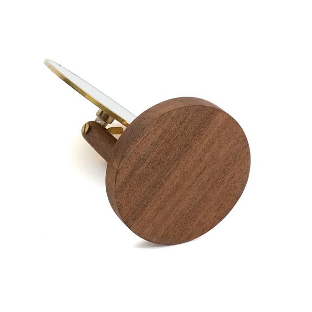 オーバルスタンドミラー｜真鍮 ウッド WOOD BRASS ブラス DIY アンティーク風 シンプル ディスプレイ 什器 撮影 Horn Please インテリア 雑貨 鏡 ミラー アカシア ハンドメイド 天然