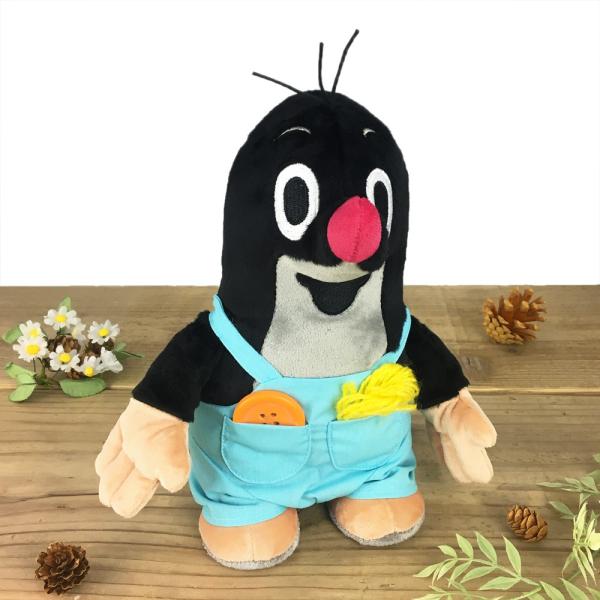 クルテク ぬいぐるみ（L）クルテク（ズボン姿）21cm【チェコ製 マスコット もぐら 東欧 krtek】【pb-】