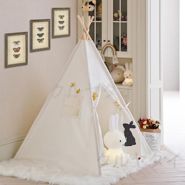 子供用 室内 子供テント インディアンテント 秘密基地 知育玩具 子供用