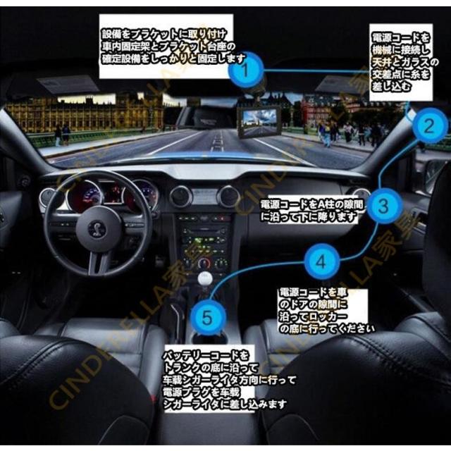ドライブレコーダー 前後2カメラ 小型 3.0インチIPS液晶 1080P高画質 駐車監視 ドラレコ 日本語 軽自動車 車載カメラ カー内装用品 32Ｇカード付き 送料無料