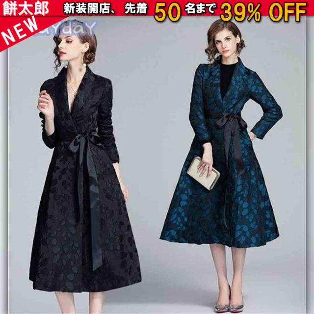 ワンピース レディース ドレス40代 ゆったり コート 体型カバー ワンピ ママワンピース 無地 膝丈ワンピース 大きいサイズ フォーマル 着痩せ 通勤 OL 30代