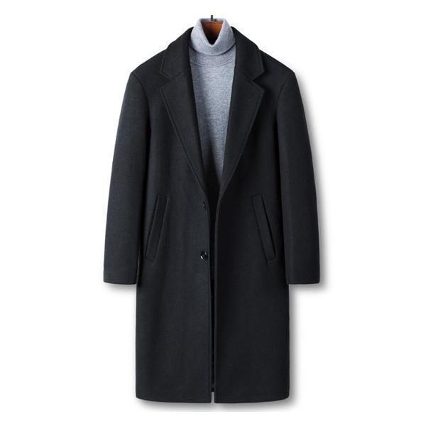 チェスターコート メンズ ロングコート スプリングコート ポケット付き