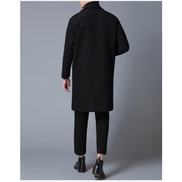 チェスターコート メンズ ロングコート スプリングコート ポケット付き