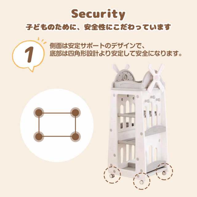 【即納】【365日間品質保証】風車型 絵本棚 棚 おもちゃ収納 大容量 キッズ 収納ラック 収納 お手入れ簡単 3段 キャスター付き フック付き 移動楽々 360°回転可能 子供 男の子 女の子 クリスマスプレゼント 人気 おしゃれ 送料無料の通販は