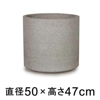 大型 おしゃれ 植木鉢 コーテス シリンド グレーテラゾ 50cm 73L【メーカー直送・日時指定不可・同梱不可・代引不可・返品不可】【プロフェッショナル】【pr-ct-007t17e】の通販は