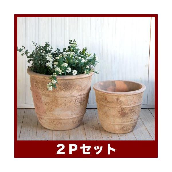 植木鉢　テラコッタ　テラアスタ　シーリス　M・S 2点セットの通販は