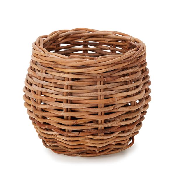 植木鉢　鉢カバー　ナチュラルウッド シガーラタン バレル M41の通販は