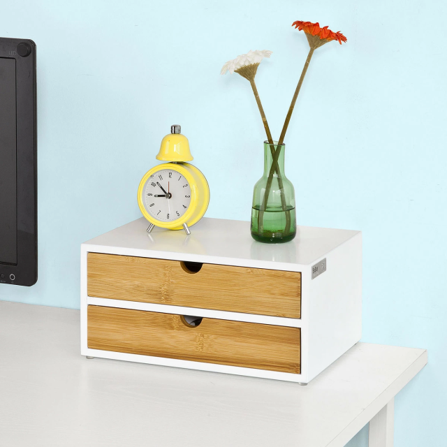 卓上チェスト 収納ケース 2段式 幅30×奥行き20×高さ14cm 41paLhgTOLL.jpg