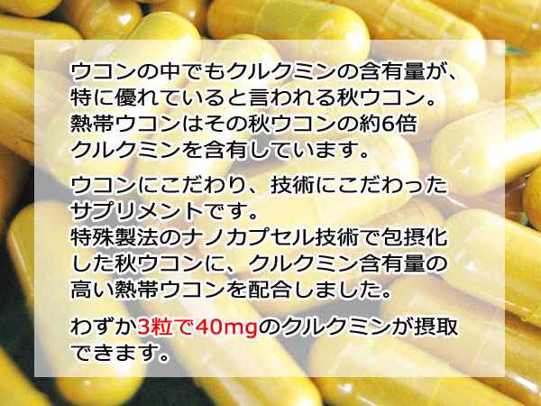 ナノ活性 熱帯ウコン 90粒×6個 沖縄産 クルクミン 低分子 金秀バイオ 秋ウコン ナノテクノロジー