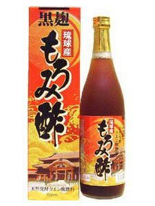 琉球黒麹もろみ酢ドリンク720ml 黒糖三温糖入り　１ケース（１２本）沖縄産