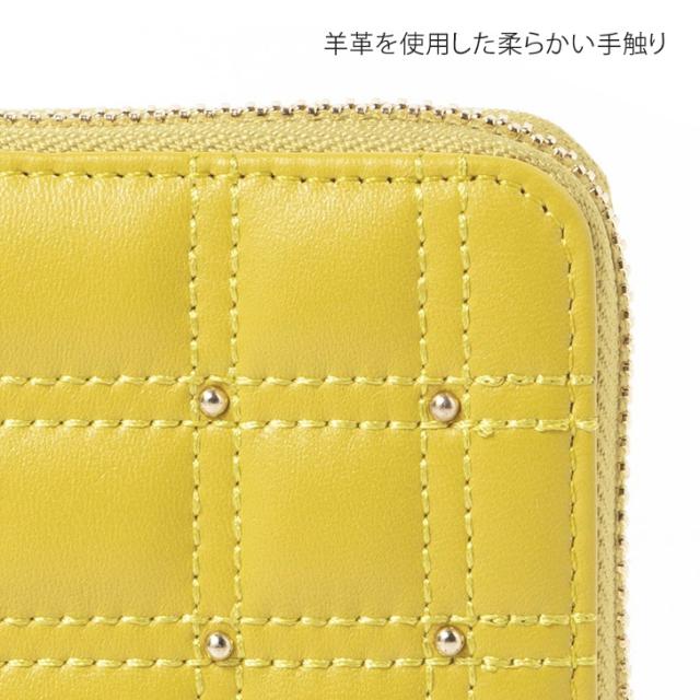 新作 perche ペルケ シープボックスキルト ジャバラカード ウォレット