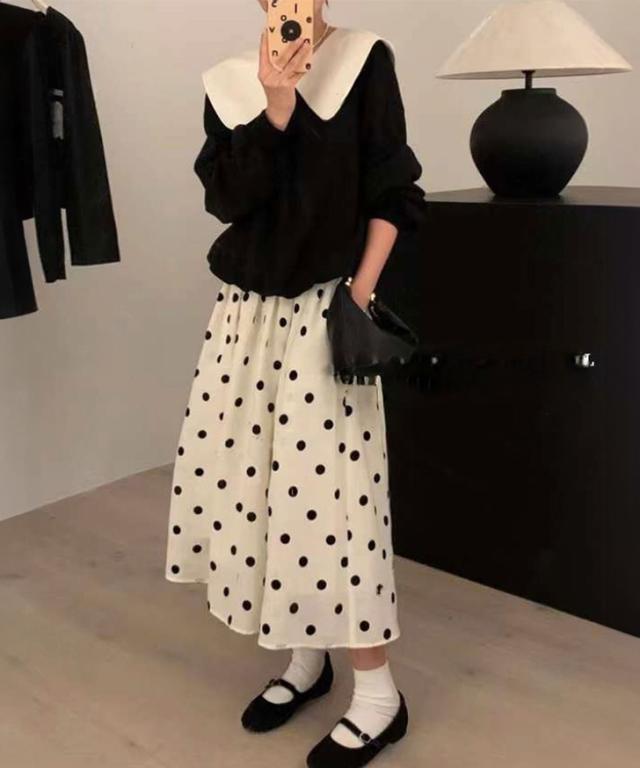 新作 ビッグカラーバックリボンスウェットプルオーバー レディース