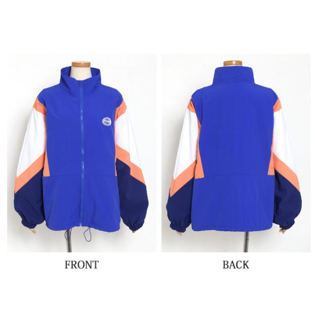 新作 ナイロンタッチマルチカラーワイドジャケット レディース