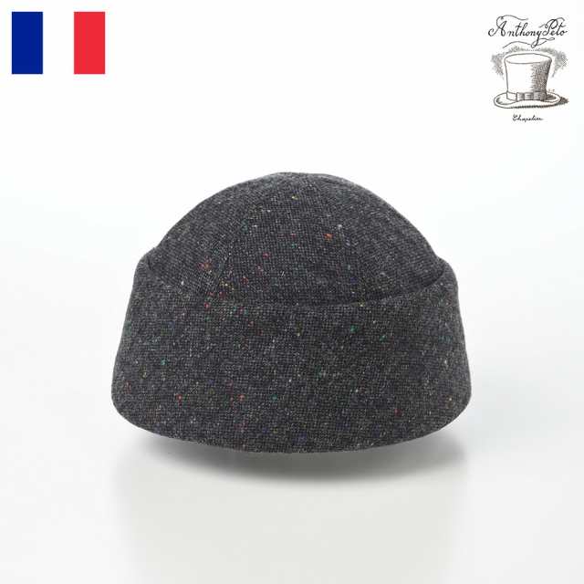 ANTHONY PETO 帽子 ロールキャップ 秋 冬 メンズ レディース カジュアル おしゃれ 防寒 室内 BEANIE DONEGAL TWEED (ビーニー ドネガルの通販は