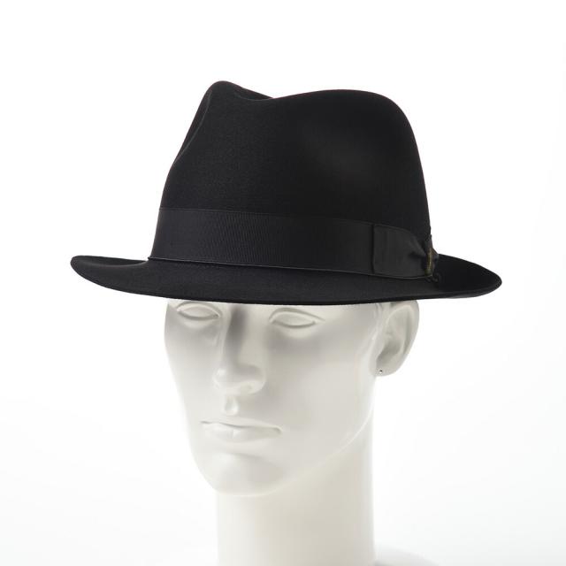 Borsalino ボルサリーノ 中折れハット フェルト帽 つば短め 秋 冬 