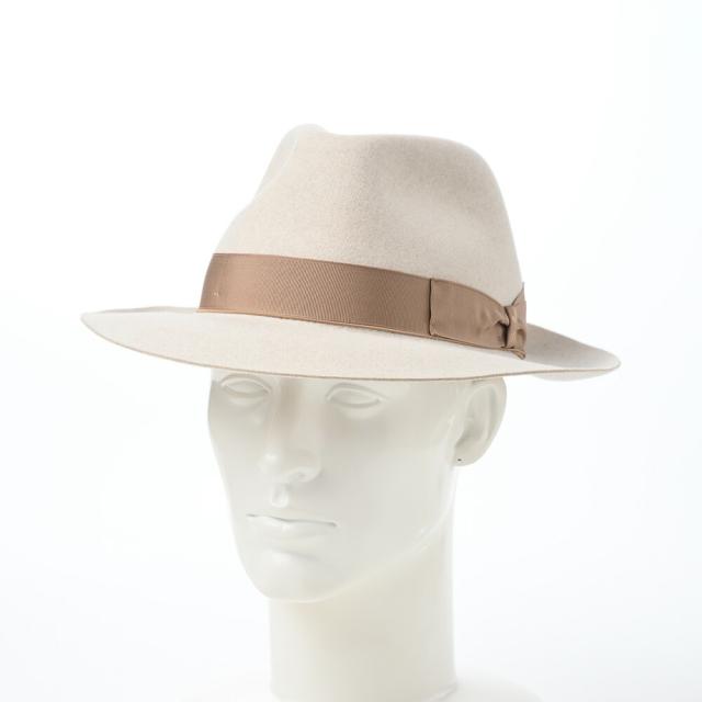 Borsalino ベージュ フェドーラハット 大きいサイズ