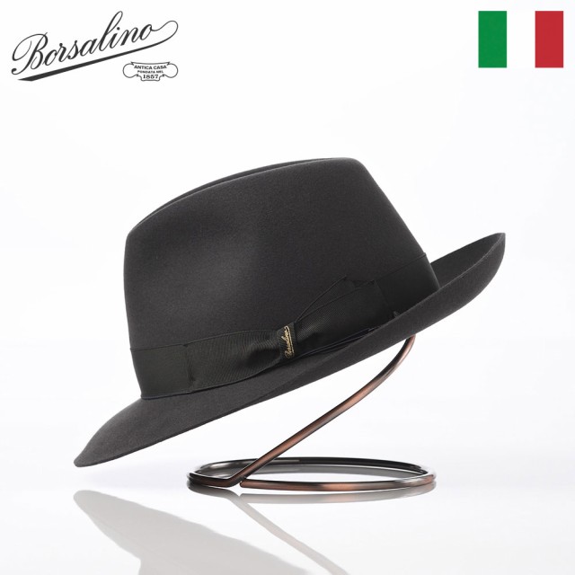 Borsalino ボルサリーノ 中折れハット フェルト帽 軽量 秋 冬 メンズ レディース 中折れ帽 フェドラ 紳士帽 おしゃれ 高級 ブランド イタ