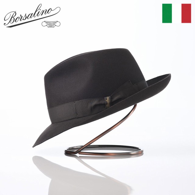 Borsalino ボルサリーノ 中折れハット フェルト帽 軽量 秋 冬 メンズ レディース 中折れ帽 フェドラ 紳士帽 大きいサイズ フォーマル お