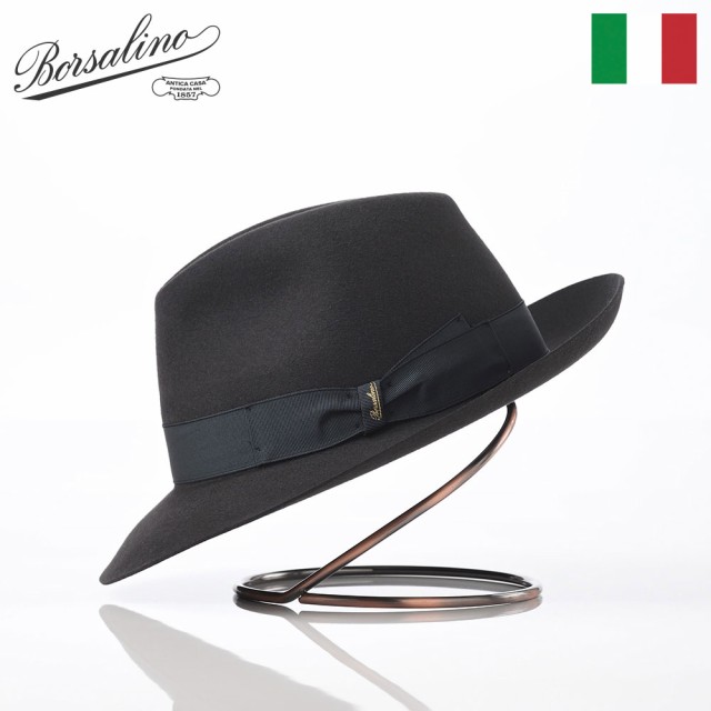 Borsalino ボルサリーノ 中折れハット フェルト帽 秋 冬 メンズ レディース 中折れ帽 フェドラ 紳士帽 大きいサイズ フォーマル おしゃれ