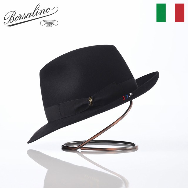 Borsalino ボルサリーノ 中折れハット フェルト帽 秋 冬 メンズ レディース 中折れ帽 フェドラ 紳士帽 大きいサイズ フォーマル おしゃれ