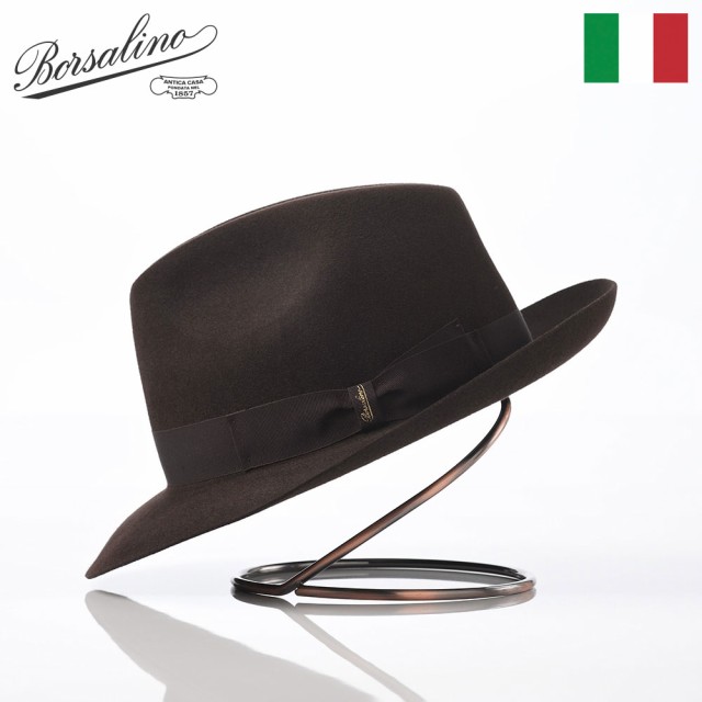 Borsalino ボルサリーノ 中折れハット フェルト帽 秋 冬 メンズ レディース 中折れ帽 フェドラ 紳士帽 大きいサイズ フォーマル おしゃれ