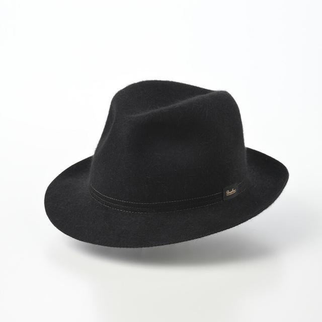 ◆ボルサリーノ◆高級中折れ帽子◆ブラック◆イタリア製◆ Borsalino ボルサリーノ 中折れハット フェルト帽 秋 冬 メンズ