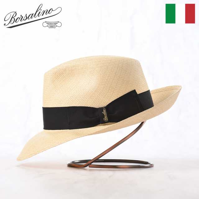 Borsalino ボルサリーノ パナマ帽 パナマハット 中折れハット 春 夏 メンズ 父の日 中折れ帽 紳士帽 おしゃれ 高級 ブランド イタリア フ