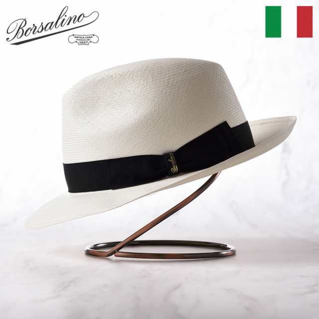 Borsalino ボルサリーノ パナマ帽 パナマハット 中折れハット 春 夏 メンズ 中折れ帽 紳士帽 おしゃれ 高級 ブランド イタリア ファッシ