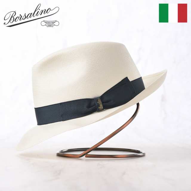 Borsalino ボルサリーノ パナマ帽 パナマハット 中折れハット 春 夏 メンズ 中折れ帽 紳士帽 おしゃれ 高級 ブランド イタリア ファッシ