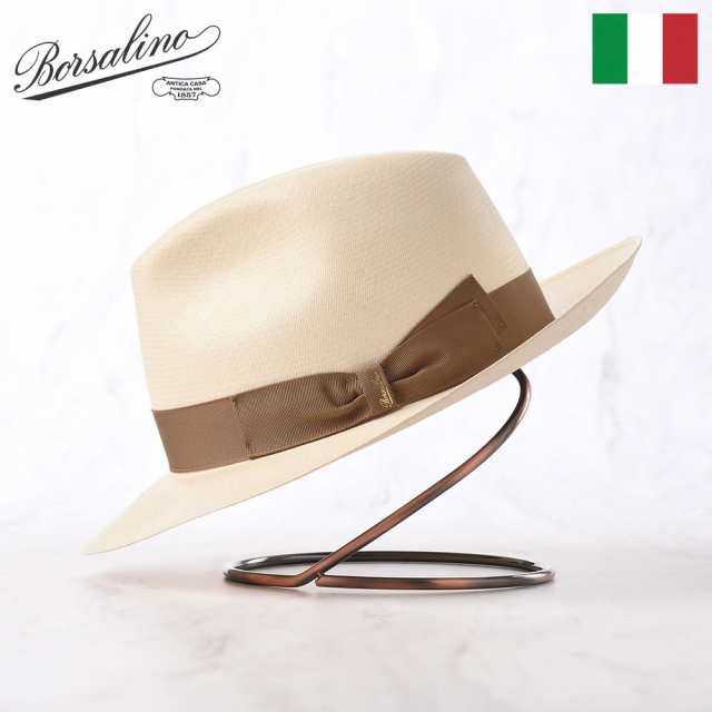 Borsalino ボルサリーノ パナマ帽 パナマハット 中折れハット 春 夏 メンズ 中折れ帽 紳士帽 おしゃれ 高級 ブランド イタリア ファッシ