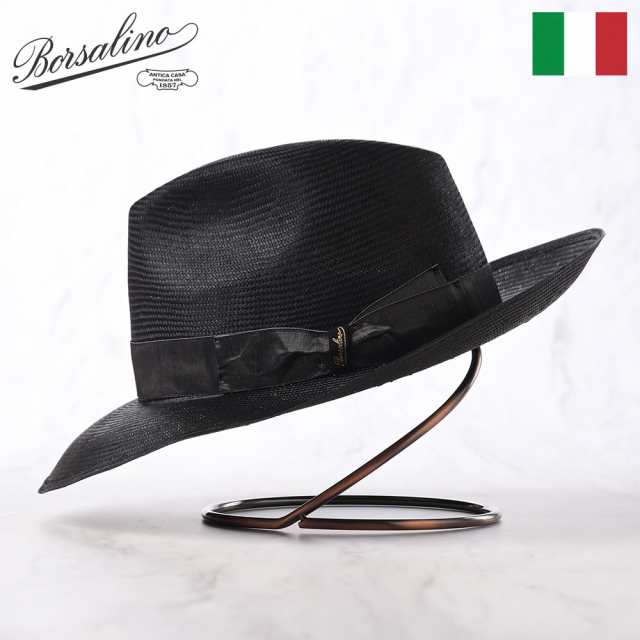 Borsalino ボルサリーノ ストローハット 中折れハット シゾールハット 春 夏 メンズ 中折れ帽 紳士帽 おしゃれ 高級 ブランド イタリア