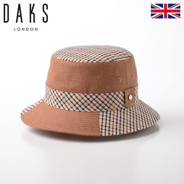 DAKS ダックス サファリハット バケットハット メンズ 紳士帽 春 夏 秋 冬 大きいサイズ ソフト帽 カジュアル おしゃれ アウトドア オールシーズン 通年 英国ブランド プレゼント Safari LEOMASTER（サファリ レオマスター） D1664 ハウスチェックの通販は 8,250円