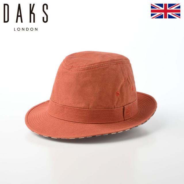 DAKS ダックス サファリハット アルペンハット メンズ レディース 大きいサイズ 春 夏 秋 冬 ソフトハット カジュアル おしゃれ 普段使い シンプル 送料無料 英国 ブランド Alpen Cotton Washer（アルペン コットンワッシャー） D1693 オレンジの通販は