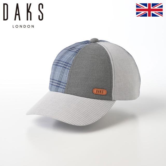 DAKS キャップ CAP 帽子 メンズ レディース 春 夏 秋 冬 オールシーズン モダン サイズ調整 紫外線 UV 熱中症対策 おしゃれ カジュアル 普段使い 送料無料 イギリス ブランド ダックス Cap Patchwork（キャップ パッチワーク） D1730 ネイビーの通販は 6,582円