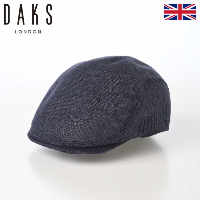 DAKS 帽子 ハンチング帽 メンズ レディース キャップ 鳥打帽 おしゃれ カジュアル 送料無料 イギリス ブランド ダックス Hunting Cotton Thermo（ハンチング コットンサーモ） D1810 ネイビーの通販は 7,733円