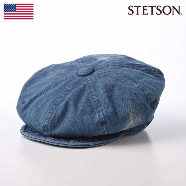 STETSON ツイード 帽子 メンズ キャスケット 8枚はぎ ビッグ
