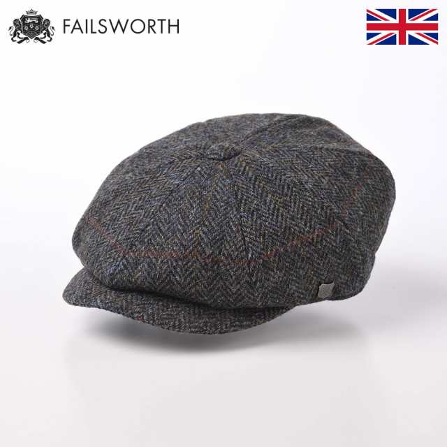 FAILSWORTH ハリスツイード キャスケット帽 秋 冬 帽子 メンズ レディース ハンチング キャップ CAP ウール 大きいサイズ メンズ帽子 英