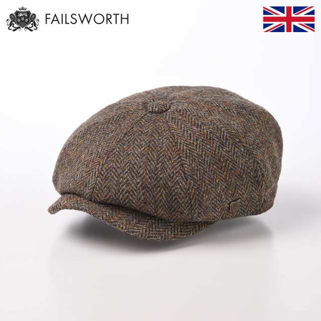 FAILSWORTH ハリスツイード キャスケット帽 秋 冬 帽子 メンズ レディース ハンチング キャップ CAP ウール 大きいサイズ メンズ帽子 英