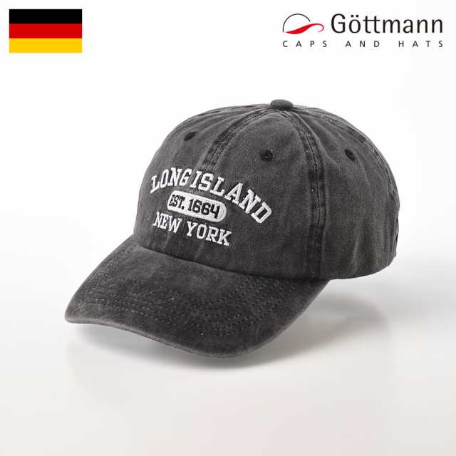 Gottmann キャップ CAP 帽子 メンズ 春 夏 ベースボールキャップ 野球帽 シンプル カジュアル おしゃれ 普段使い レディース UVプロテクト 紫外線対策 熱中症 送料無料 ドイツブランド ゴットマン Carson Cotton（カーソン コットン） G2904805 ブラックの通販は