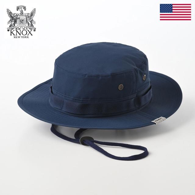 KNOX サファリハット 帽子 メンズ レディース オールシーズン 春夏秋冬 あご紐付き ブランド ノックス KOKAGERU Boonie Hat（コカゲル ブーニーハット） ネイビーの通販は